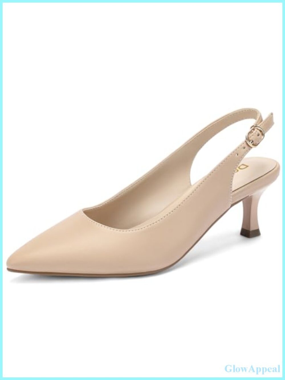 Women's Slingback Kitten Heels Pointed Toe Pumps